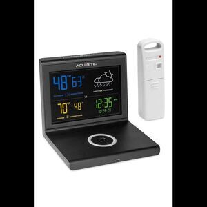 AcuRite Digital Weather Station w/ Wireless Charging Pad & Alarm Clock